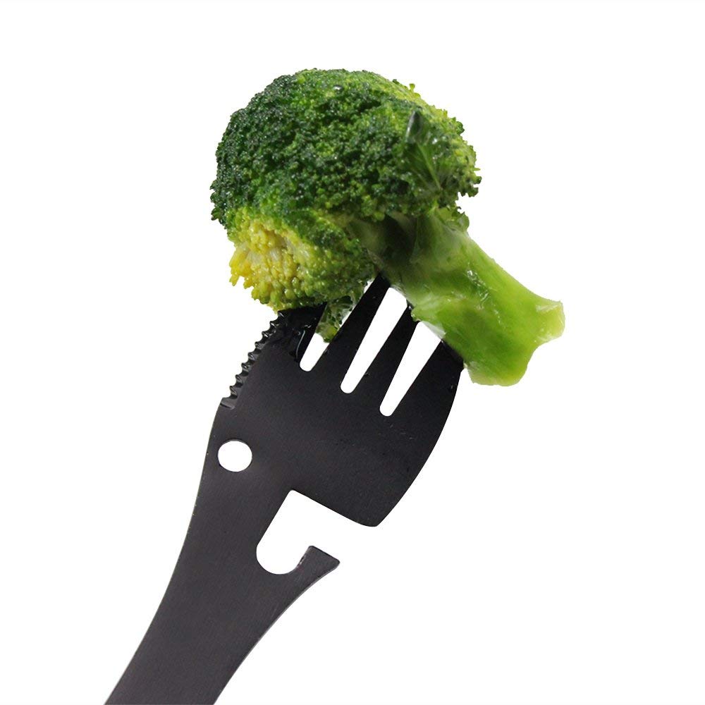 Camping portable tableware EDC stainless steel spoon