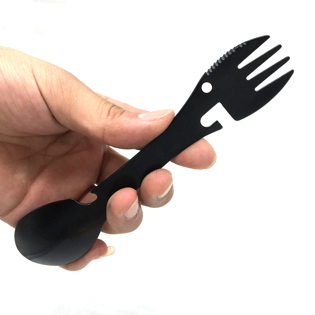 Camping portable tableware EDC stainless steel spoon