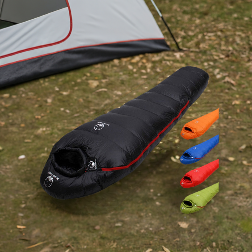 Light Weighted Thermal Mummy Style White Goose Down Sleeping Bag For All Seasons Travel