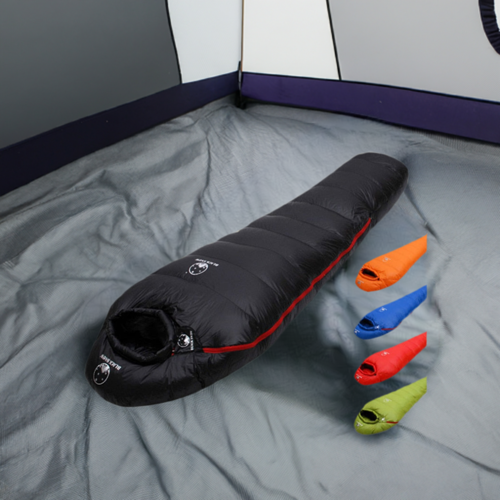 Light Weighted Thermal Mummy Style White Goose Down Sleeping Bag For All Seasons Travel