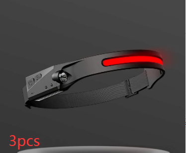 USB LED Induction Headlamp Flashlight | Rechargeable & Waterproof
