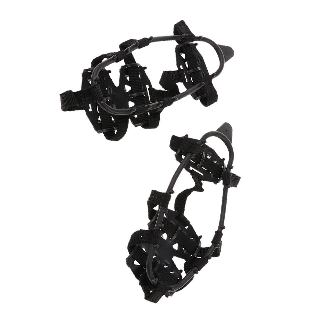 1 Pair 24 Teeth Anti-slip Ice Snow Shoeing Walk Cleats | Traction Ice Snow Grips