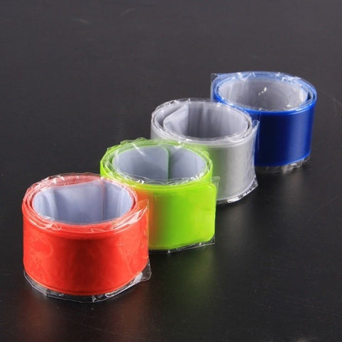 Safety Reflective Slap On Bands High Visible Leg Arm Wraps For Cycling Jogging Running - Urban Gears Unlimited