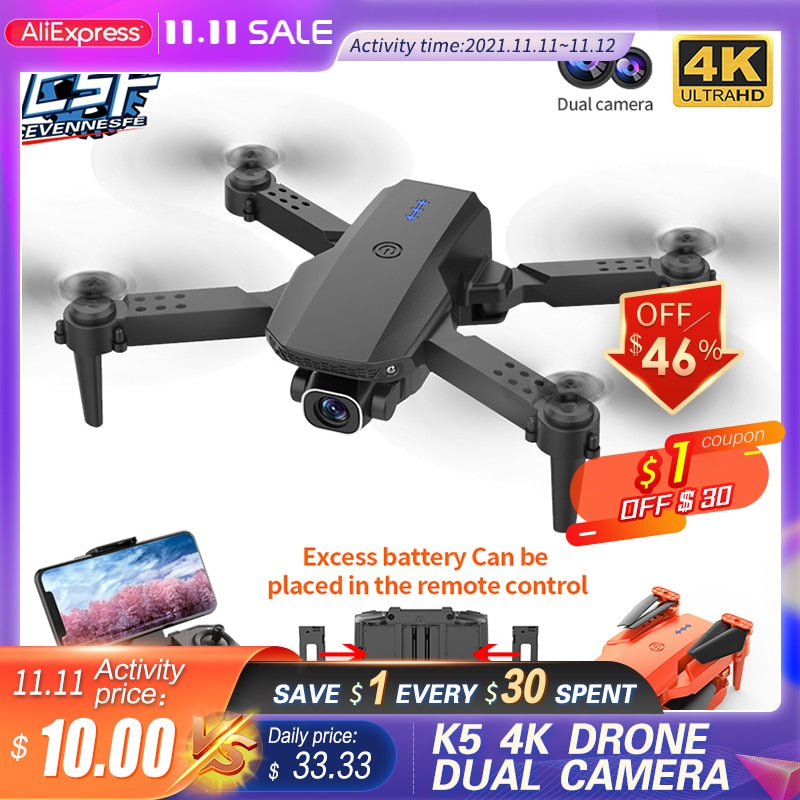 4K HD Dual Camera Drone |  FPV Pro Mini Quadcopter