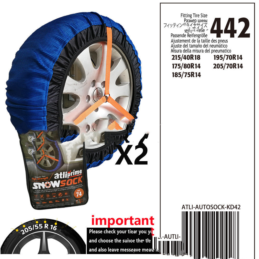 Tire's Winter Sock | Textile Anti-skid Chain | Winter Snow Traction Accessories | Tire Anti-skid Tire Cover