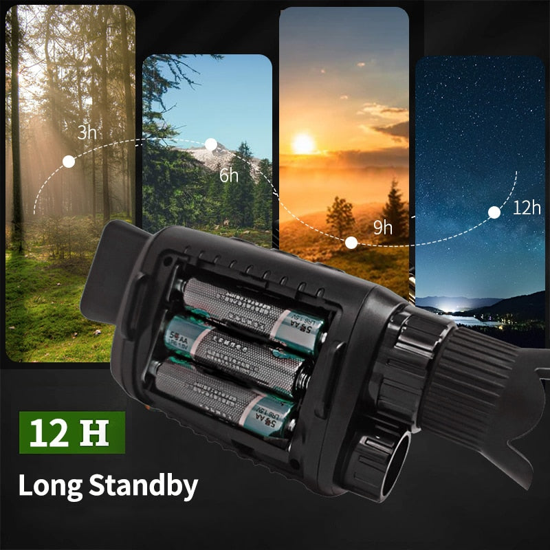 2K Night Vision Monocular Powerful Telescope Long Range Digital Device HD Video Infrared Binoculars for Outdoor Hunting