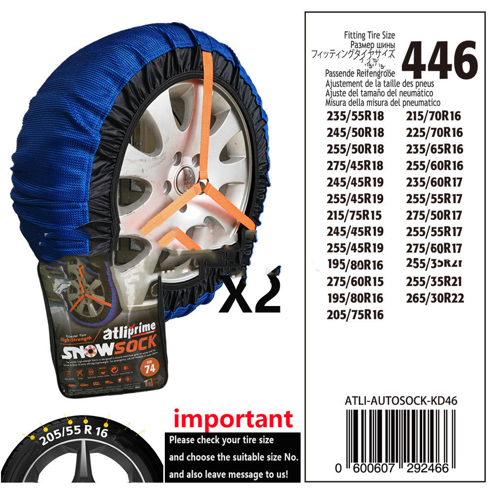 Tire's Winter Sock | Textile Anti-skid Chain | Winter Snow Traction Accessories | Tire Anti-skid Tire Cover