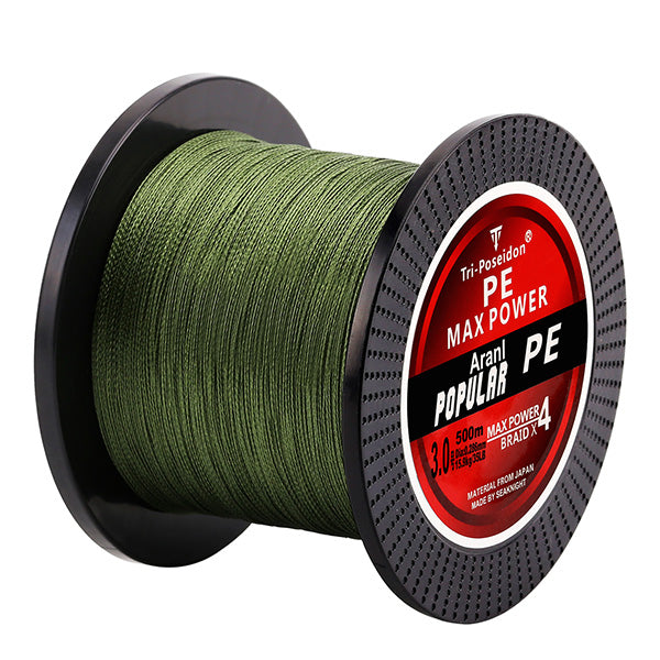 500M Fishing Line 4 Strands Super Strong Multifilament PE Braided - Urban Gears Unlimited