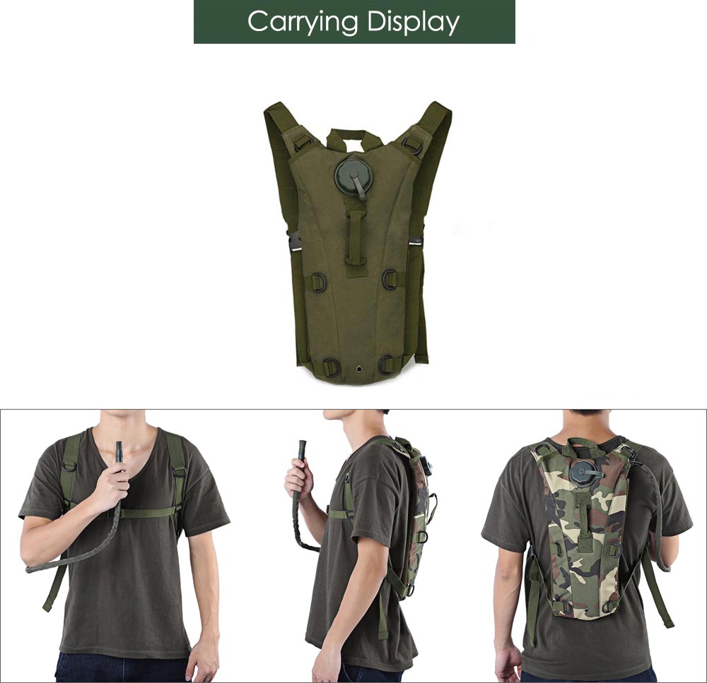 3L Water Pouch Knapsack Tactical Camp Hydration Backpack - Urban Gears Unlimited