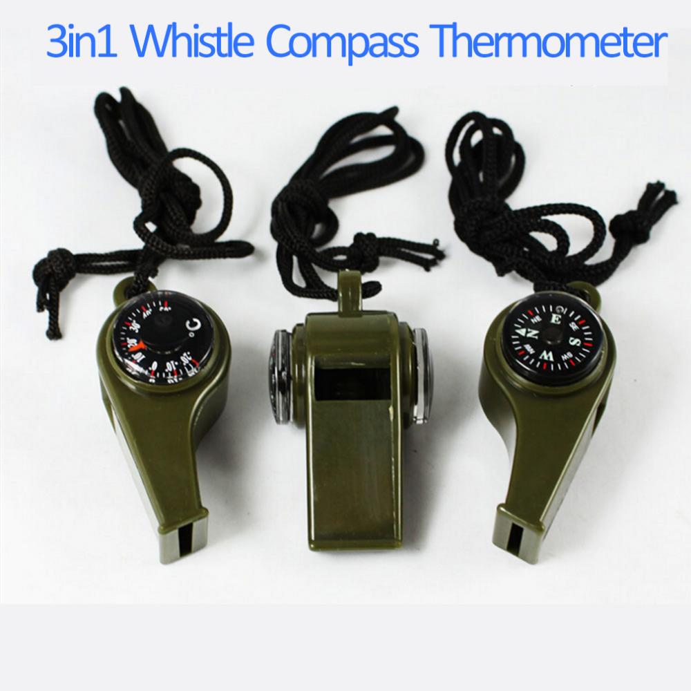 3 in1 Survival Camping Whistle - Urban Gears Unlimited