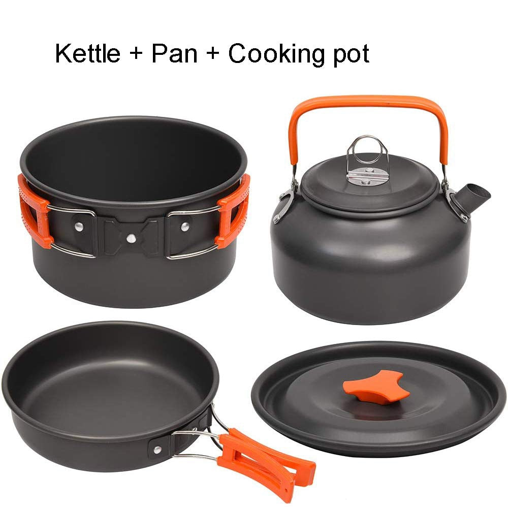 Outdoor Camping Aluminum Cookware Kit