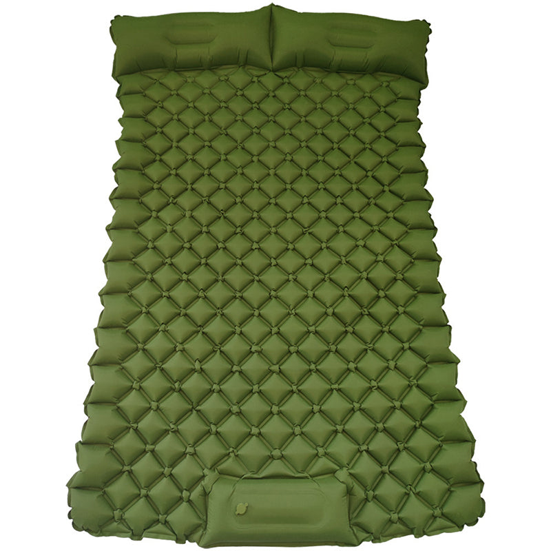 Camping Sleeping Pad Inflatable Foot Press Lightweight 2 Person  Air Mattress Mat with Pillow for Outdoor Hiking Traveling Backp