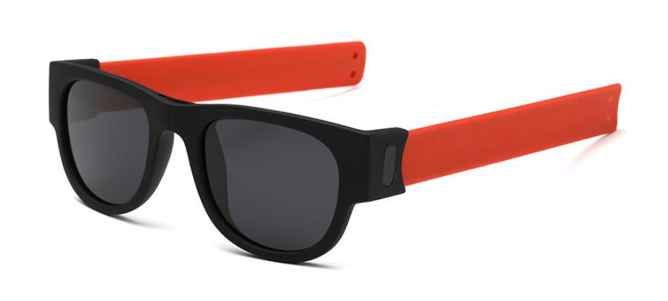 Foldable Unisex Clap Ring Sunglasses Wristband Slappable Sun Shades Snap-on Bracelet Glasses - Urban Gears Unlimited