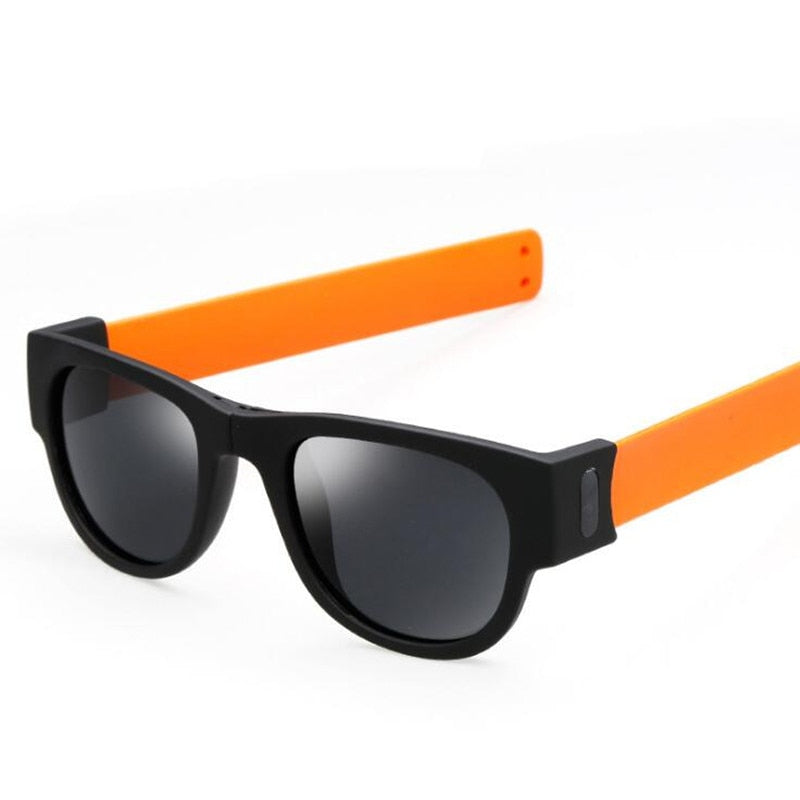 Foldable Unisex Clap Ring Sunglasses Wristband Slappable Sun Shades Snap-on Bracelet Glasses - Urban Gears Unlimited