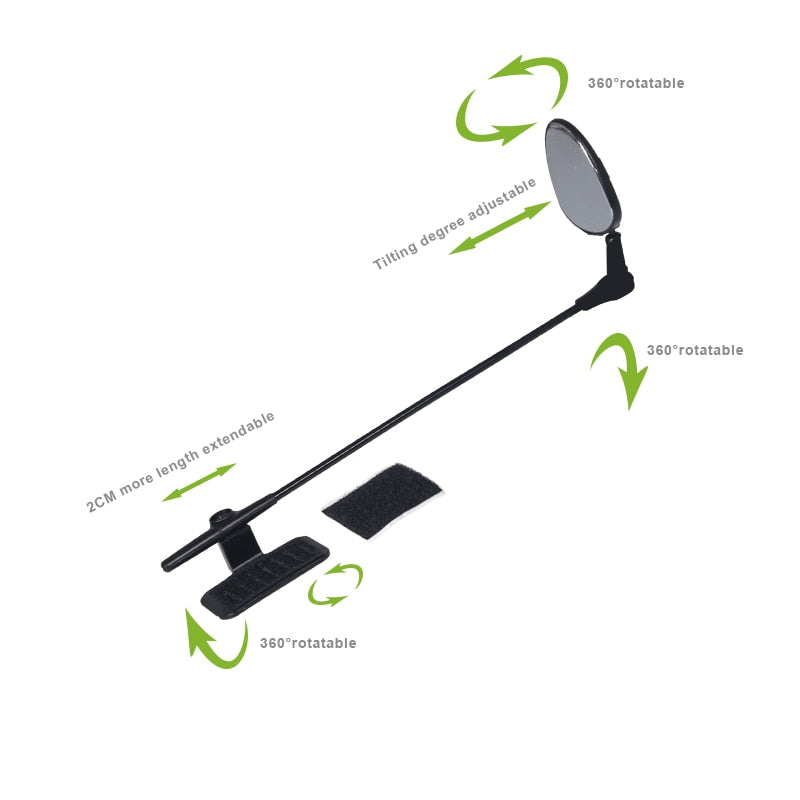 Rear View Cycling Helmet Bike Mirror