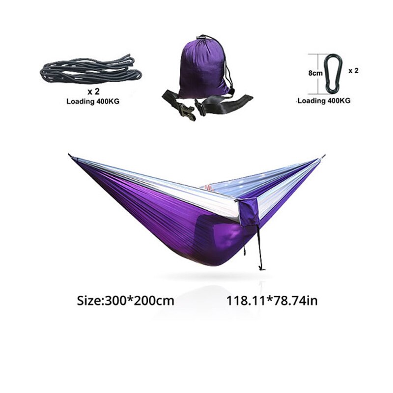 Ultralight Nylon Portable Camping Parachute Hammocks