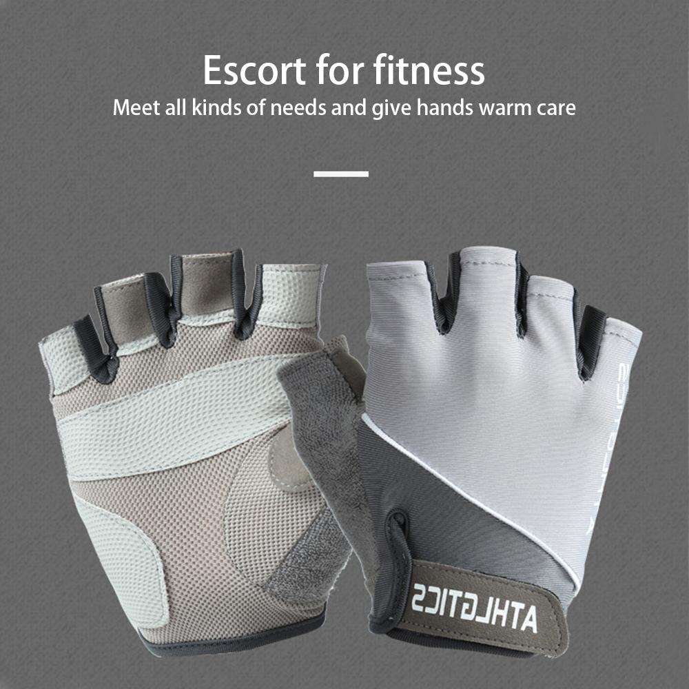 Fitness Spring And Summer Men's And Women's Sun Protection Cycling Half Finger Gloves Anti-skid Breathable Sports Gloves