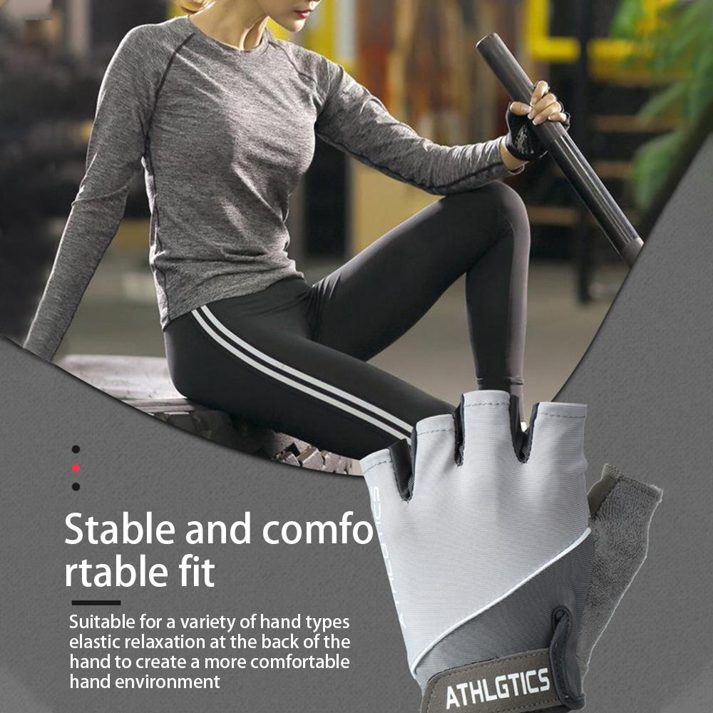 Fitness Spring And Summer Men's And Women's Sun Protection Cycling Half Finger Gloves Anti-skid Breathable Sports Gloves