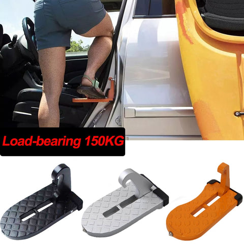 Foldable Latch Hook Foot Pedal | Aluminum Stepping Stool To Reach Vehicle Top