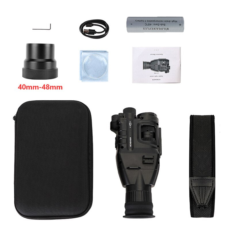 Infrared Night Vision Monocular Scope 24x30 Digital 1080P HD Surveillance Recorder