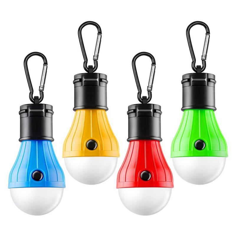 Portable Indoor/Outdoor Tent Lantern  | Colored Camping Light Bulbs