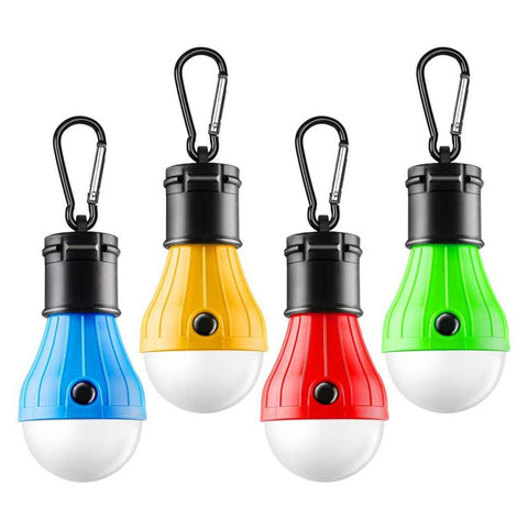 Portable Indoor/Outdoor Tent Lantern  | Colored Camping Light Bulbs