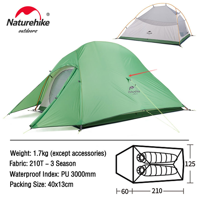 Ultralight Backpacking Waterproof Wild Camping Hiking Travel Tent