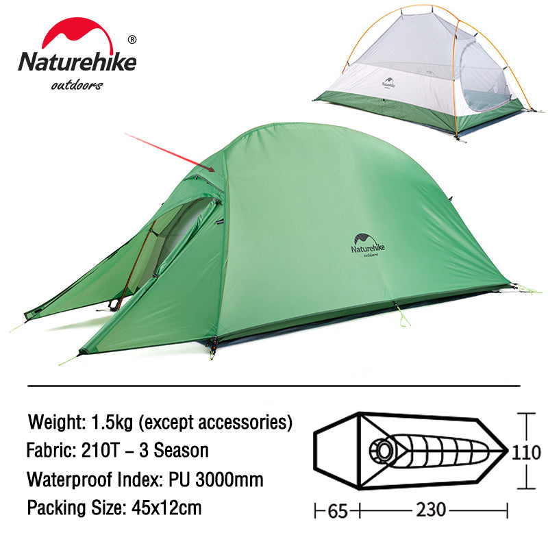 Ultralight Backpacking Waterproof Wild Camping Hiking Travel Tent