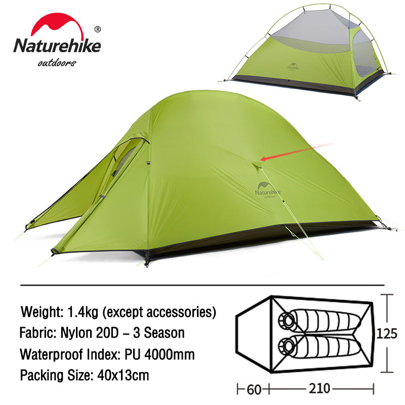 Ultralight Backpacking Waterproof Wild Camping Hiking Travel Tent