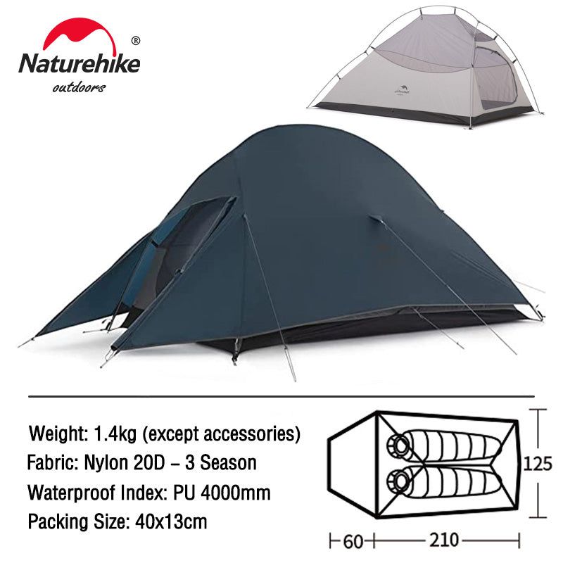 Ultralight Backpacking Waterproof Wild Camping Hiking Travel Tent