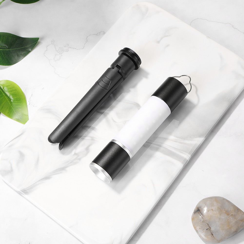 Telescopic LED Flashlight With Tripod For Outdoor Camping