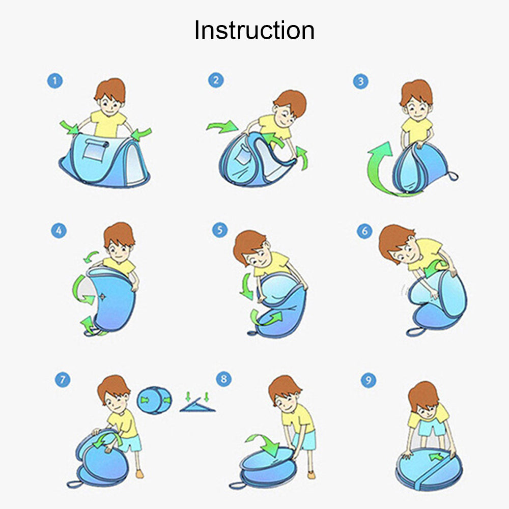 Quick EZ Pop Up Instant Unfoldable Tent | Rain Proof Ultralight Portable Camping Tent