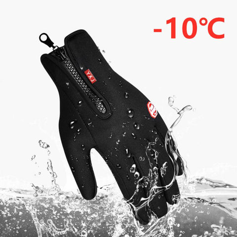 Waterproof Ski Gloves Touch Screen Cycling Bike Gloves Riding Windproof Outdoor Motorcycle Winter Warm Men Women Bicycle Gloves
