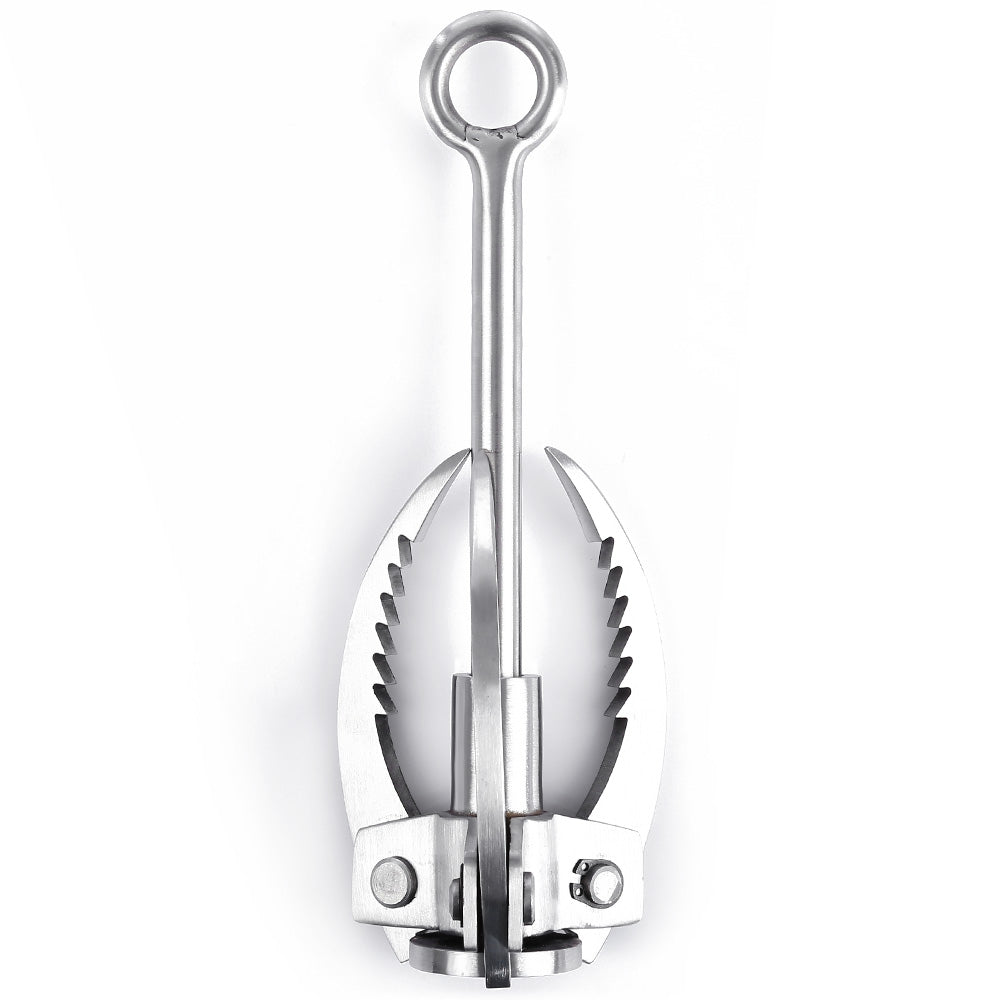 Stainless Steel Foldable 3 Paws Hook Mountain Ice Rock Outdoor Wilderness Survival Carabiner Gear - Urban Gears Unlimited