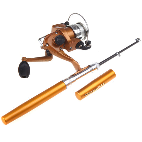 Pen Sized Fishing Rod Reel Combo Pole - Urban Gears Unlimited