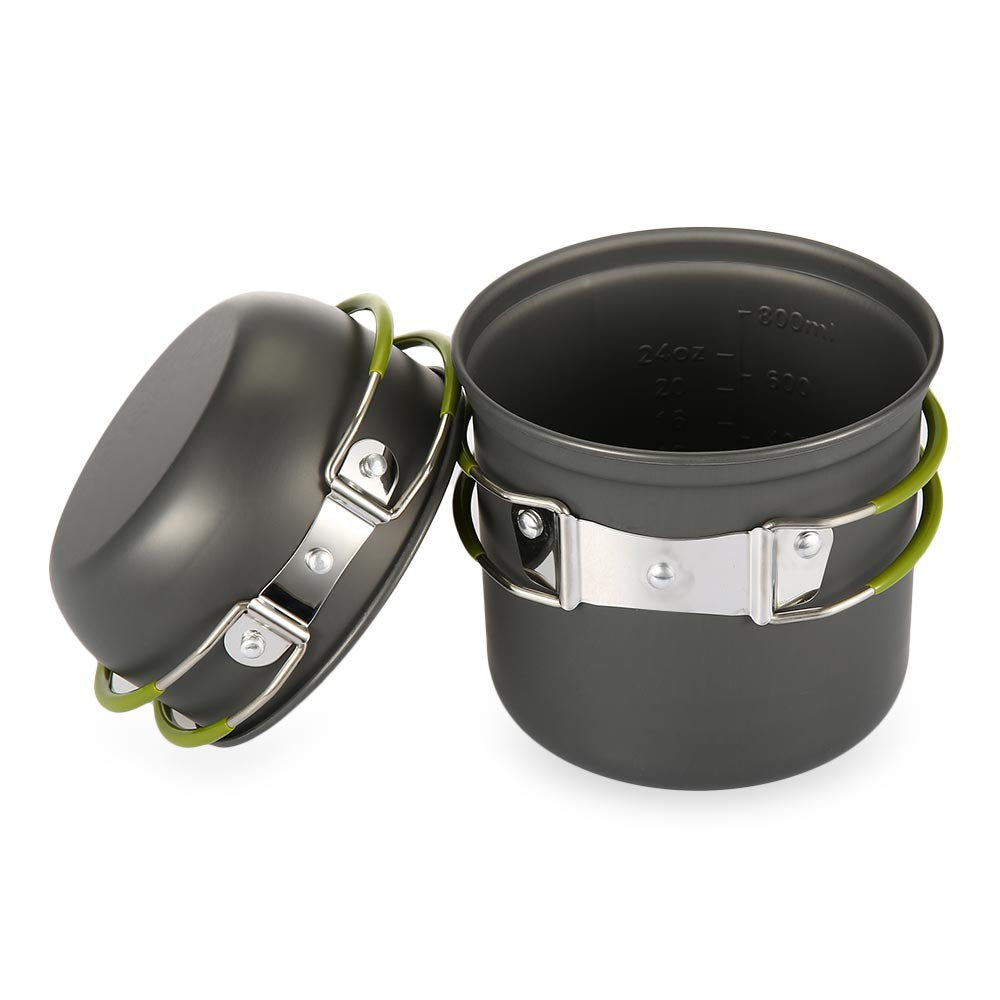 Light weighted Outdoor Backpacking Pot And Pan Camping Utility Cookwares - Urban Gears Unlimited