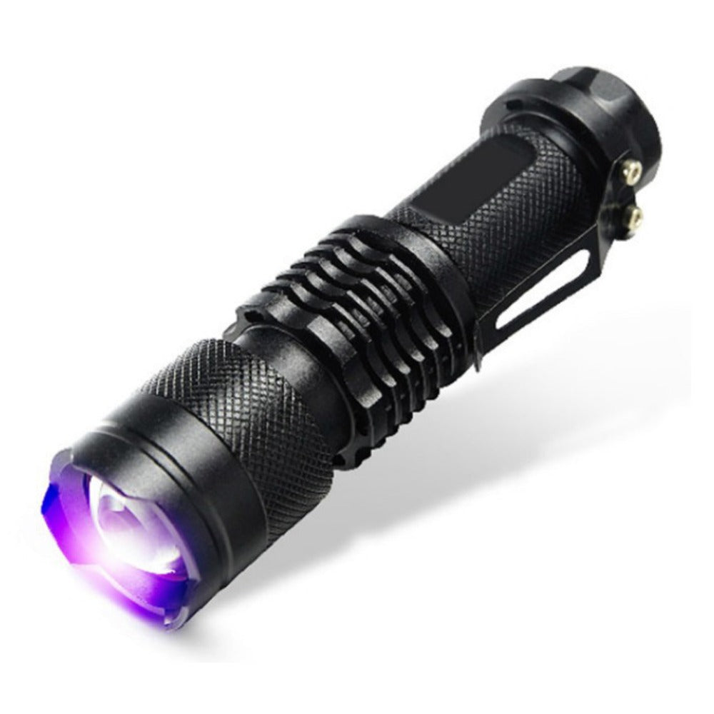 Zoomable Led Ultra Violet Flashlight Torch Light - Urban Gears Unlimited