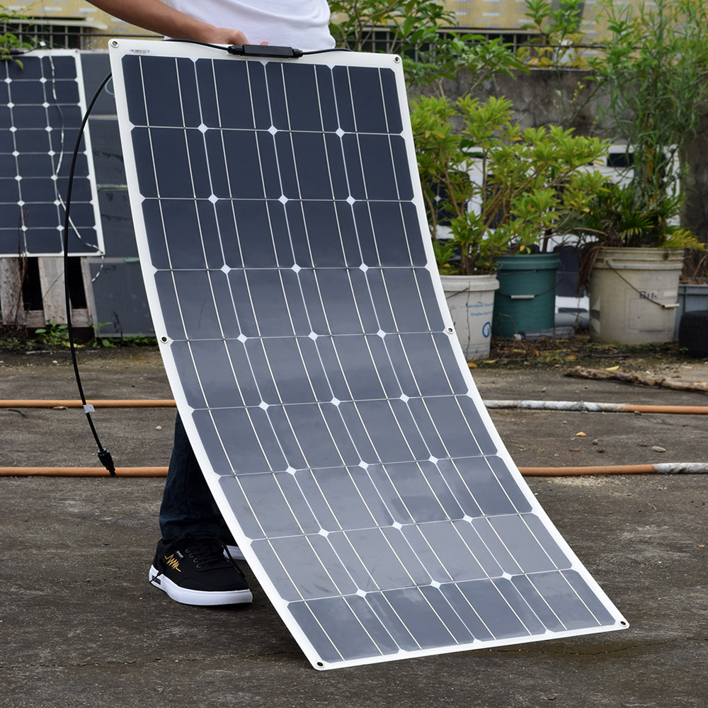 Complete 12V 600w 300w 150w Monocrystalline Photovoltaic Solar Panel Kit