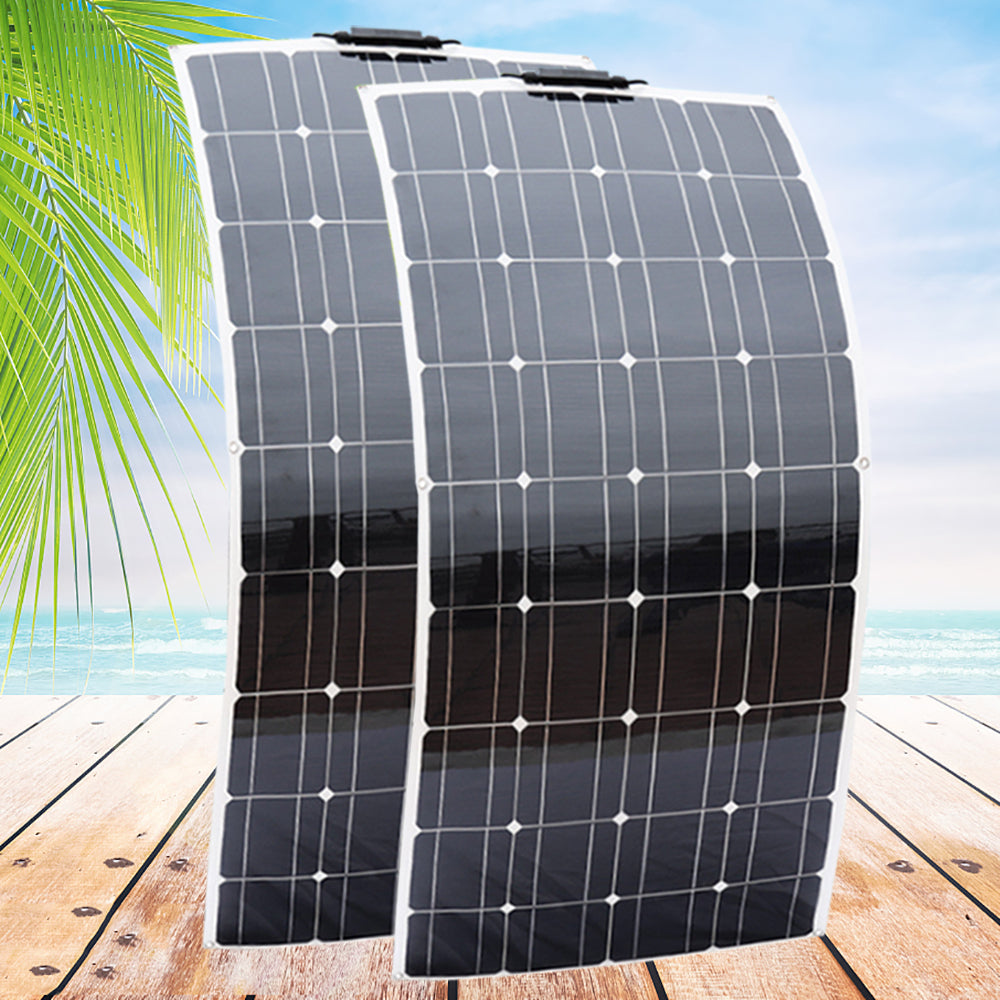 Complete 12V 600w 300w 150w Monocrystalline Photovoltaic Solar Panel Kit