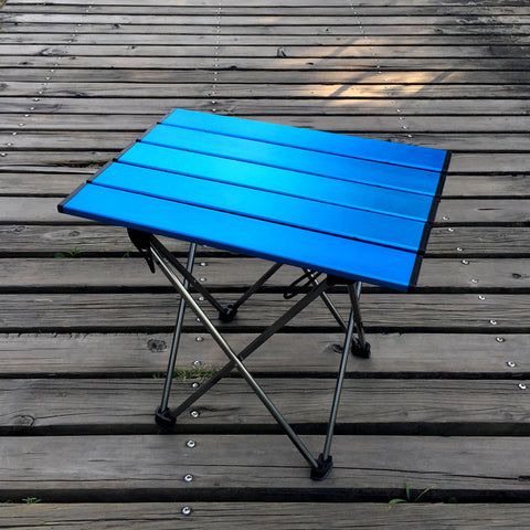 Outdoor mountaineering, super alloy folding table, barbecue camping portable picnic table, simple trumpet, mini table wholesale