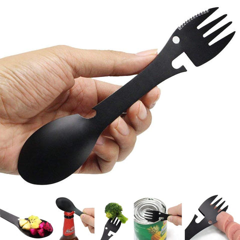 Camping portable tableware EDC stainless steel spoon