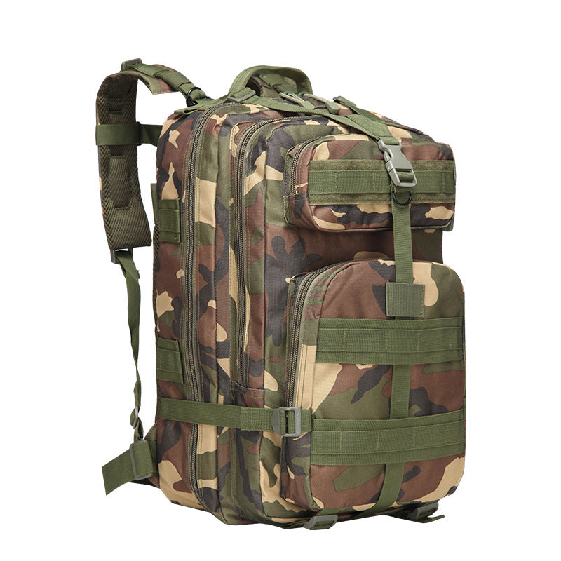 Sports outdoor mountaineering travel double shoulder knapsack camping army camouflage pack tactical backpack 45L large 3P Backpack