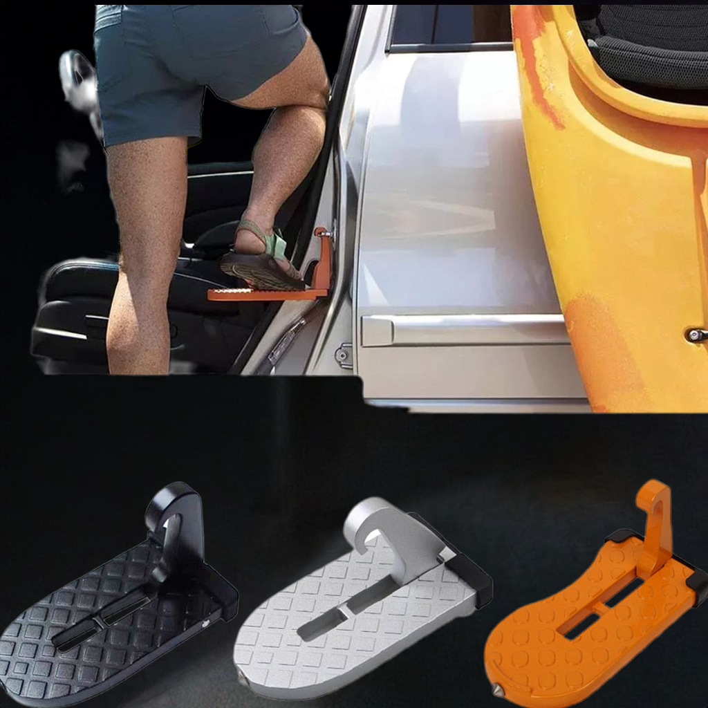 Foldable Latch Hook Foot Pedal |  Aluminum Stepping Stool To Reach Vehicle Top [Special Offer]