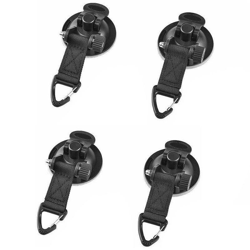 2/4 Pcs Outdoor Suction Cup Anchor Tie Down Camping Tarp Car Side Awning Pool Tarps Tents Securing Hook Multi Tool Camping Gear