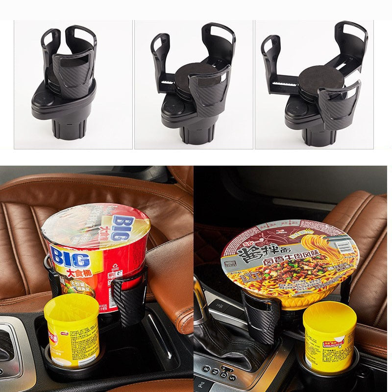 2 In 1 Top Mount 360 Degree Rotatable Drink Cup Holder