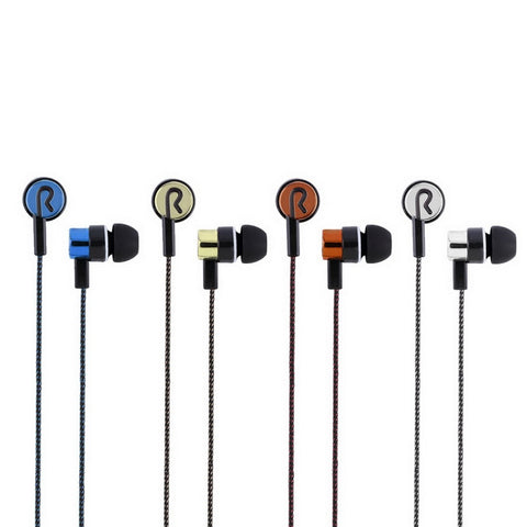 Metal Earphones with Fiber Cloth Cable - Urban Gears Unlimited