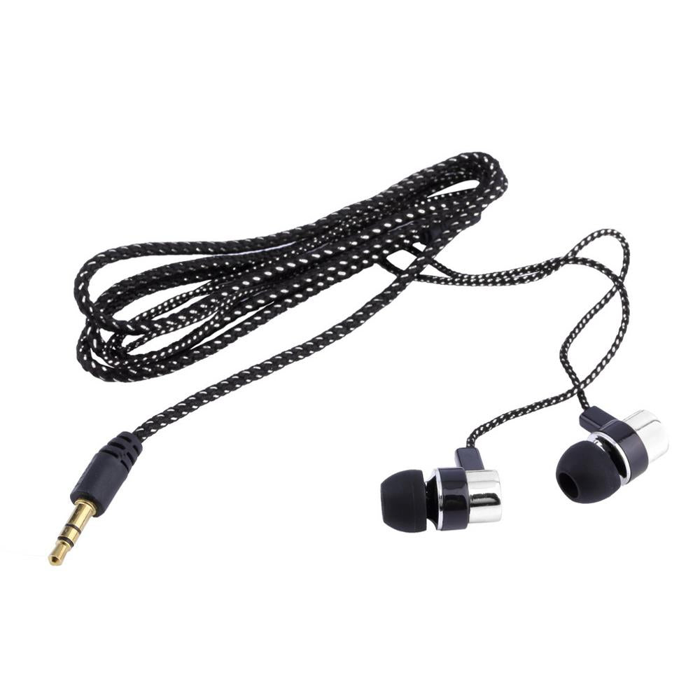 Metal Earphones with Fiber Cloth Cable - Urban Gears Unlimited
