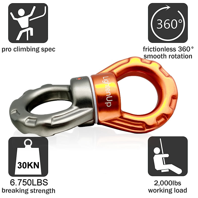 Auto Rope Repel Device Rope Swivel Connector | Abseiling Rappel Device Rotator Carabina ...