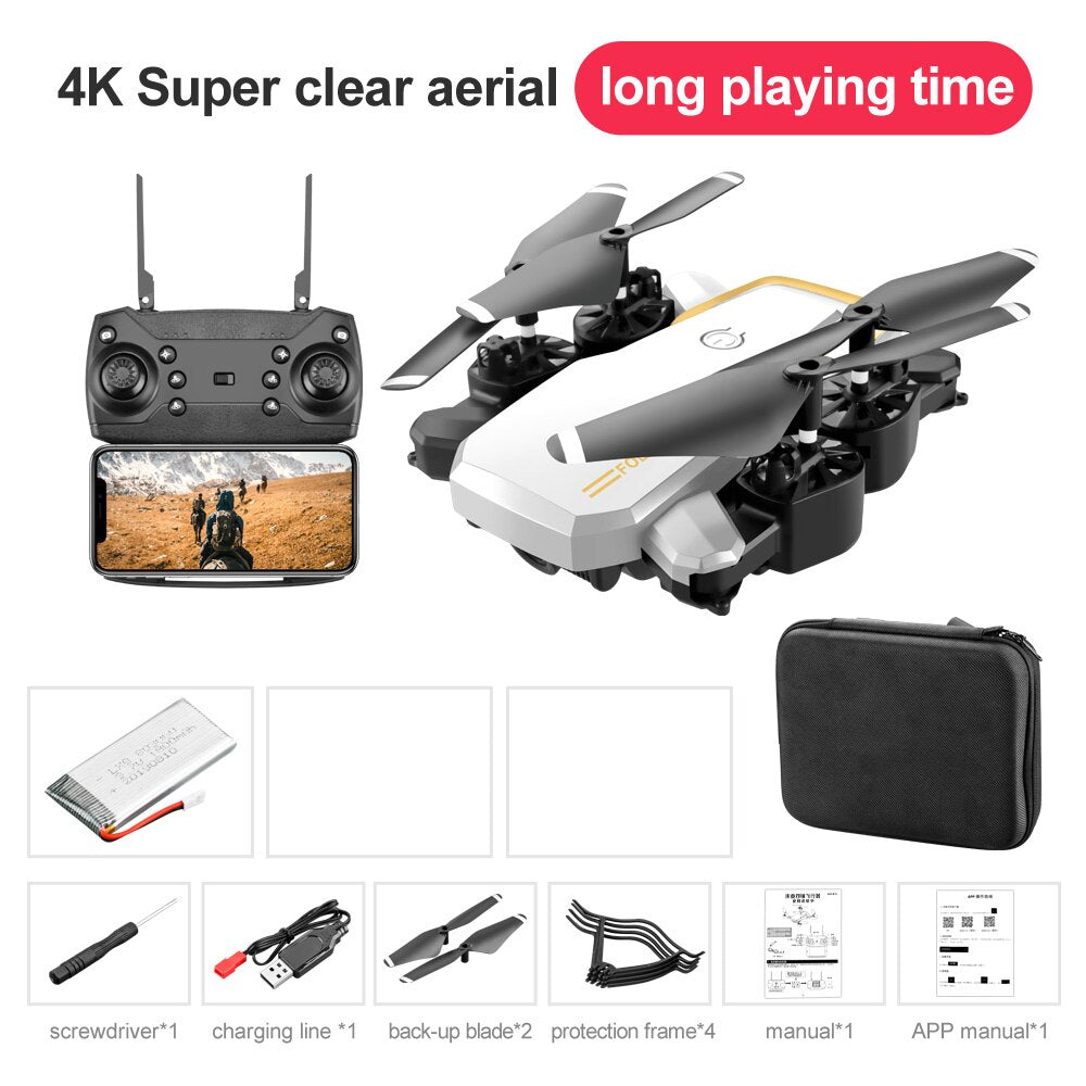 Long Flying 4K HD Aerial RC Quadcopter Unmanned Drone