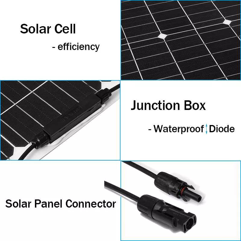 800W 1600W Solar Panel 18V PET Flexible Solar System Solar Panel Kit
